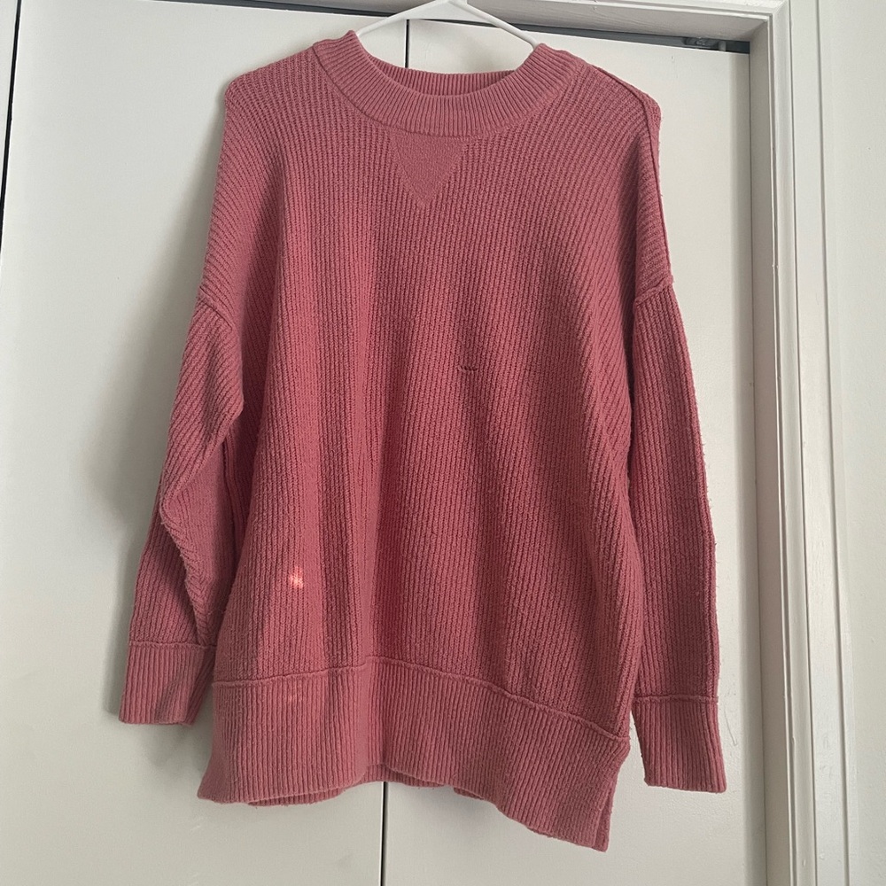 Pink Crew Neck Sweater